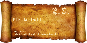 Mikits Dolli névjegykártya